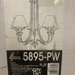 Designers Fountain 5 Light Chandelier from the Bellevue Collection