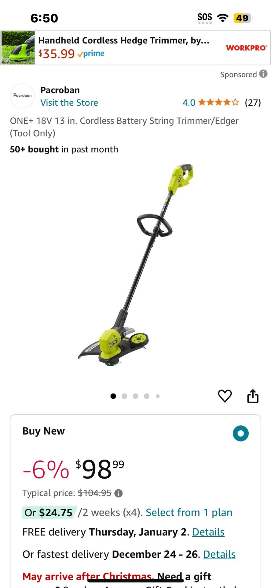 Grass cutting device