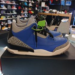 AIR JORDAN 3 RETRO / SIZE 10.5 / #(CT8532 400) / ORIGINAL BOX