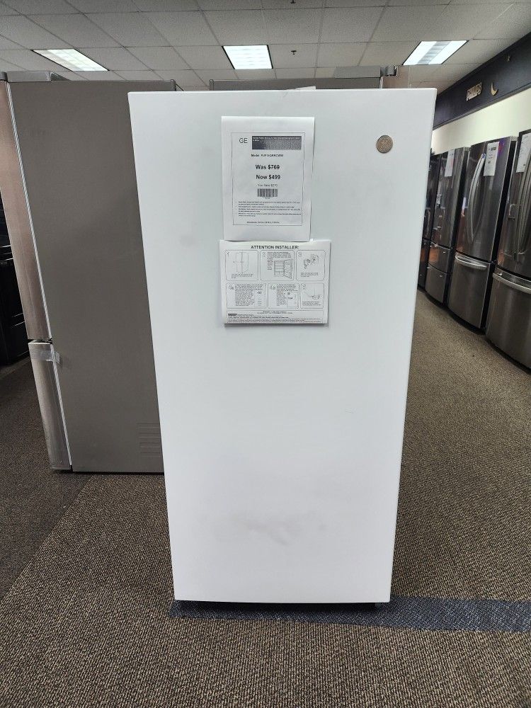 14.2 Cu.ft Upright Freezer IN WHITE. 0% FINANCING Available 