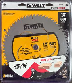 Dewalt FLEXVOLT 12 in. 60-Teeth Carbide-Tipped Miter Saw Blade