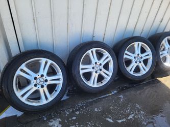 RIMS AND TIRES FOR E CLASS BENZ