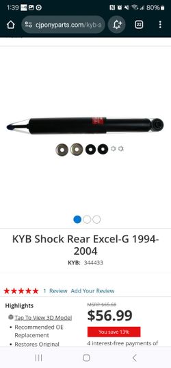 KYB Shock Excel-G 344433