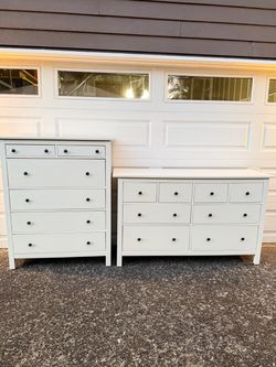 ikea hemnes 8 drawer dresser + ikea hemnes 6 drawer dresser (DELIVERY AVAILABLE)