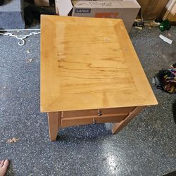 Wood Side Table 