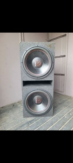 Speaker box w/15inch speakers