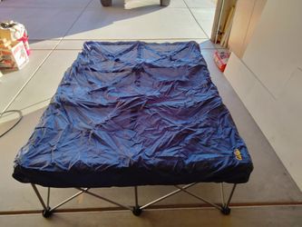Cabela s Rolling Case Frame Stand Folding Camping Camp Queen Air Mattress Bed for Sale in Scottsdale AZ OfferUp