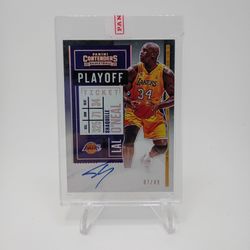 Rare Shaq Auto /49 Basketball Trading Card in Case
