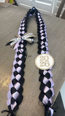 Lavender purple graduation leis