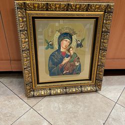 Custom ornate frame ready to hang