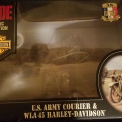 empty box for gi joe us army courier & wla 45 harley-davidson box only