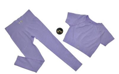Lilac / Purple Four Piece Workout Set 