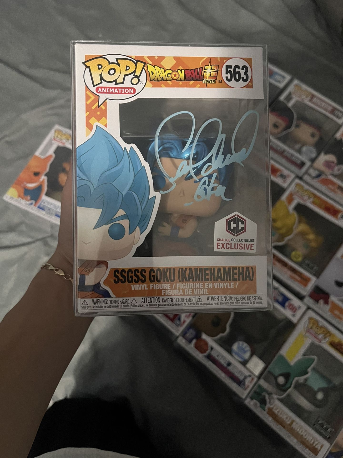 signed goku funko