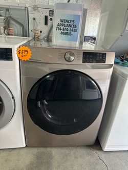 CHAMPAGNE COLOR SAMSUNG FRONT LOAD GAS DRYER