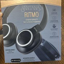 NWT Santana Ritmo studio quality Over-Ear Wireless Headphones 