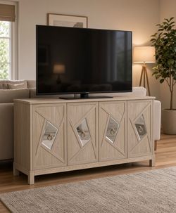 60" Modern Sideboad Buffet Cabinet,