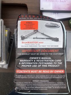 Stowmaster tow hitch