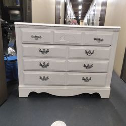 Vintage White Dresser 