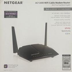 Netgear Ac1200 WiFi Cable Modem Router