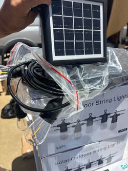 48 Ft Solar Powered String Lights For Outdoor Or Camping
