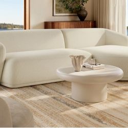 Brand New Gorgeous Faye 120" Sectional with Chaise upholstered im performance fabric