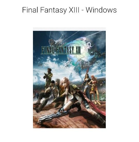 Final Fantasy XIII - Windows