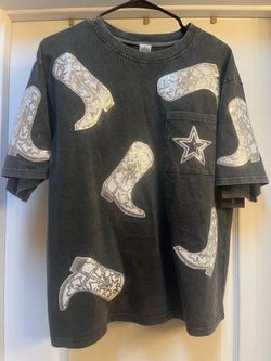 Women’s Gameday Couture Gray Dallas Cowboy Oversized T-Shirt