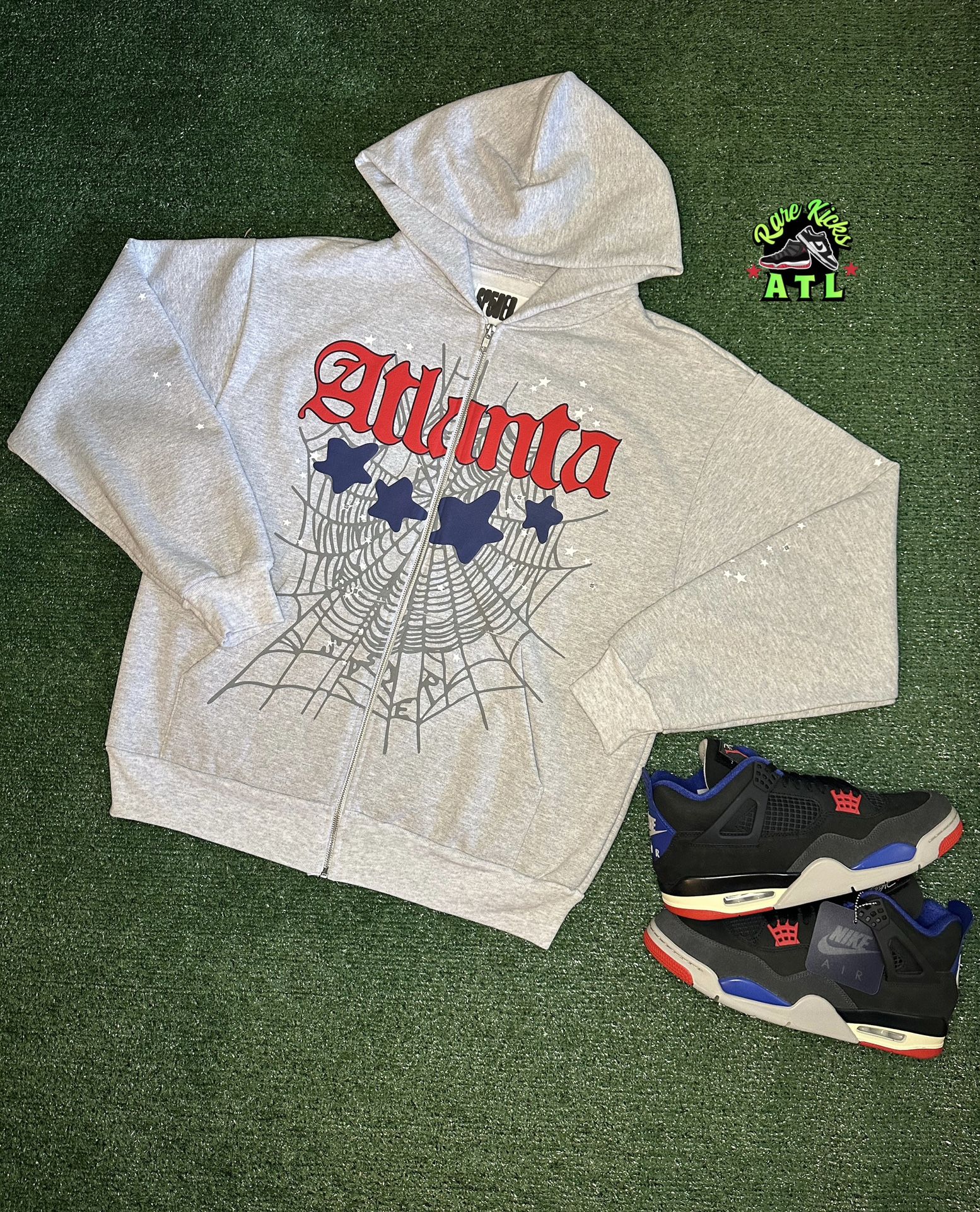 Sp5der Atlanta Zip Up Hoodie Sizes Large & XXL