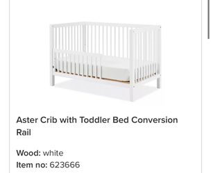 Room & Board Aster Crib with toddler conversion