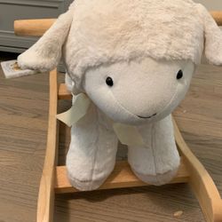 Pottery Barn Nursery Lamb Plush Rocker - Like New