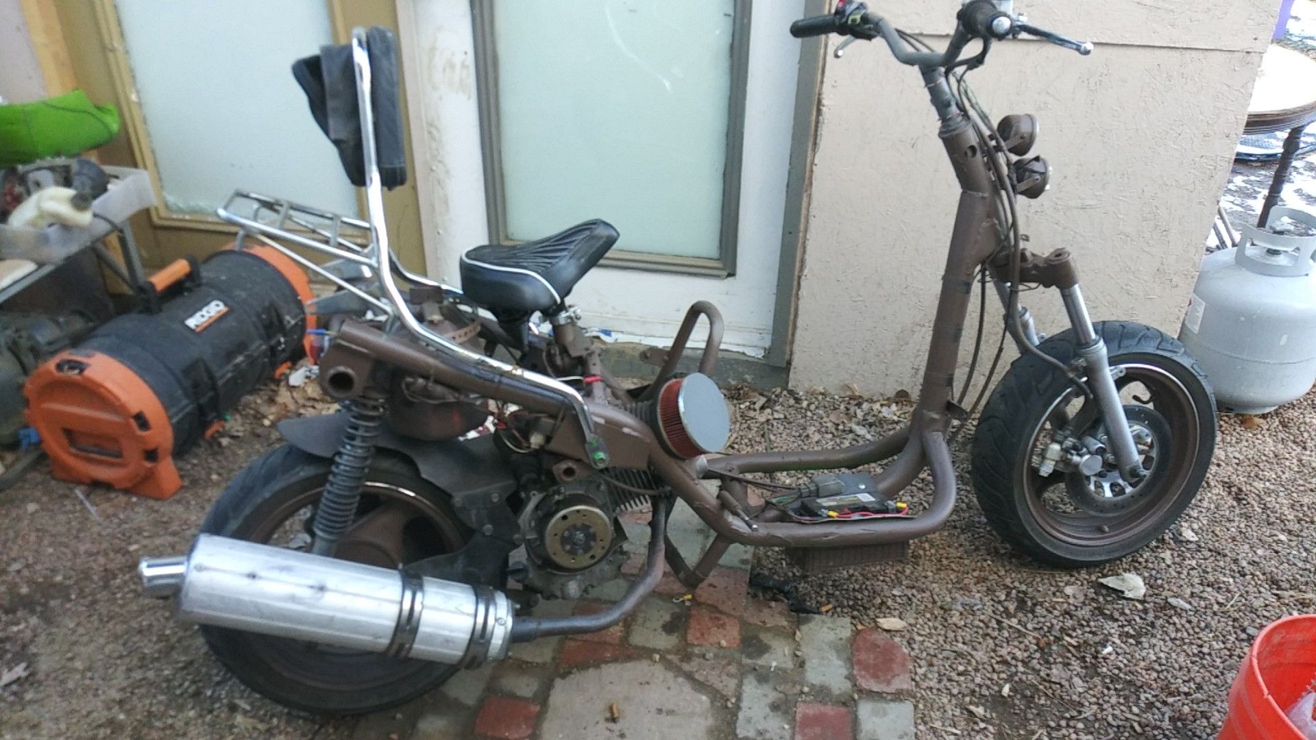 Homemade rat rod scooter 150cc