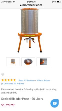 Wine Making Speidel Bladder Press