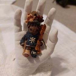 Moose Ski PIN Brooch 3" RESIN