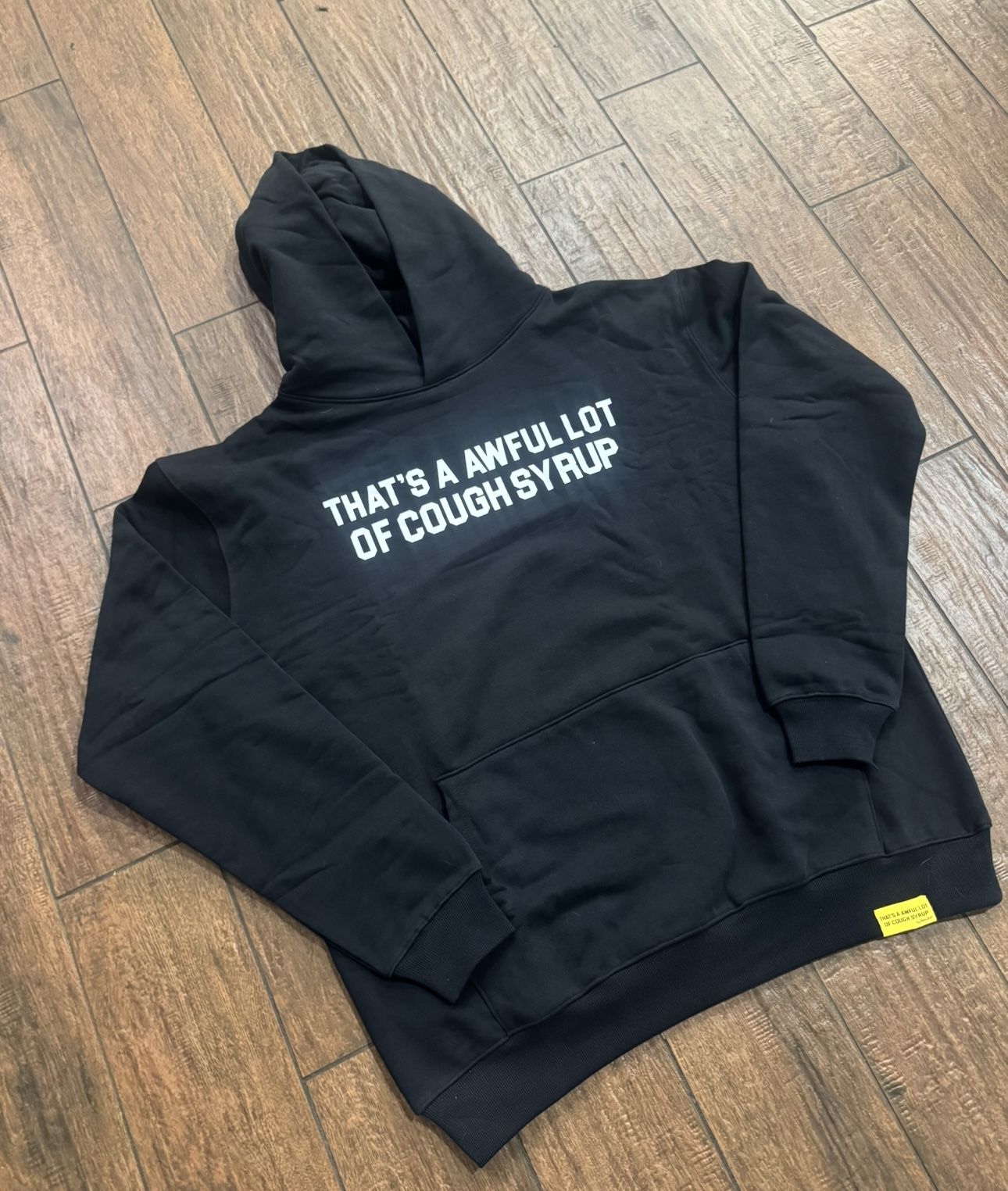 Awful Lot Of Cough Syrup Classic Black Hoodies Sizes M, L, & XL