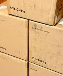 Sonos 8” In-Ceiling Architecture Speakers.  Brand new manufacture sealed includes warranty. Model: INCL8WW1.