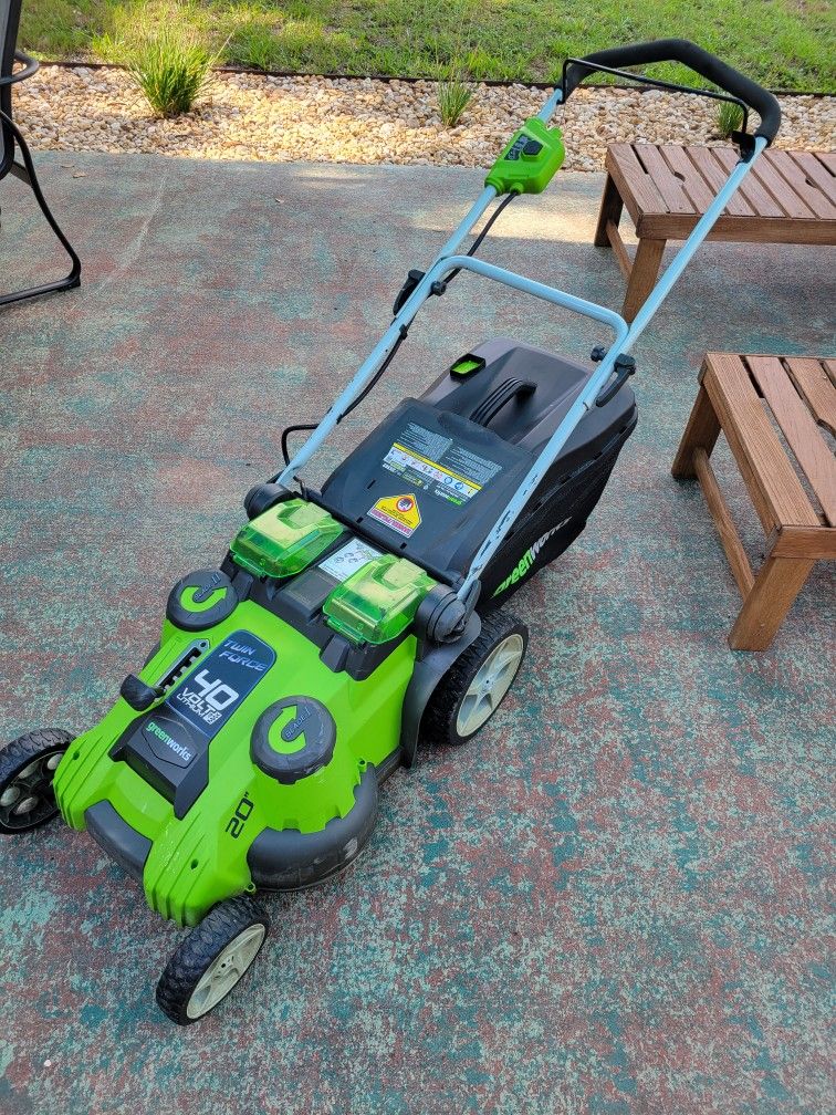 Greenworks Cordless 40v 20" Lawn Mower