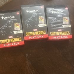 3 Magic Marvel Boosters . 
