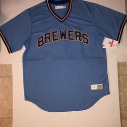 New Men’s Nike Brewers Jersey Size L