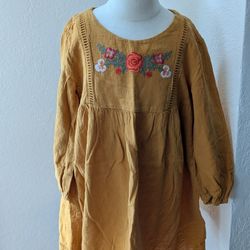 Girls Embroidered Dress 5T