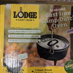 Lodge Cast Iron Dutch Oven 2 Qt