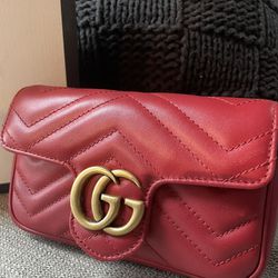 Authentic Red mini Gucci Bag 