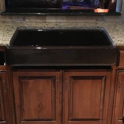 Cast Iron Farmhouse Sink – Espresso Brow
