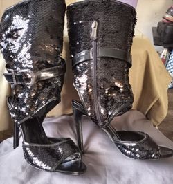 CAPE ROBBIN SUZZY-75 BLACK HIGH HEEL