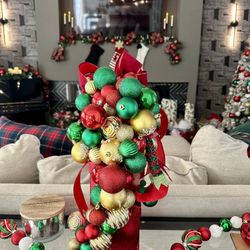 18” Tall Handmade Christmas Fountain Gift Box  Center Piece