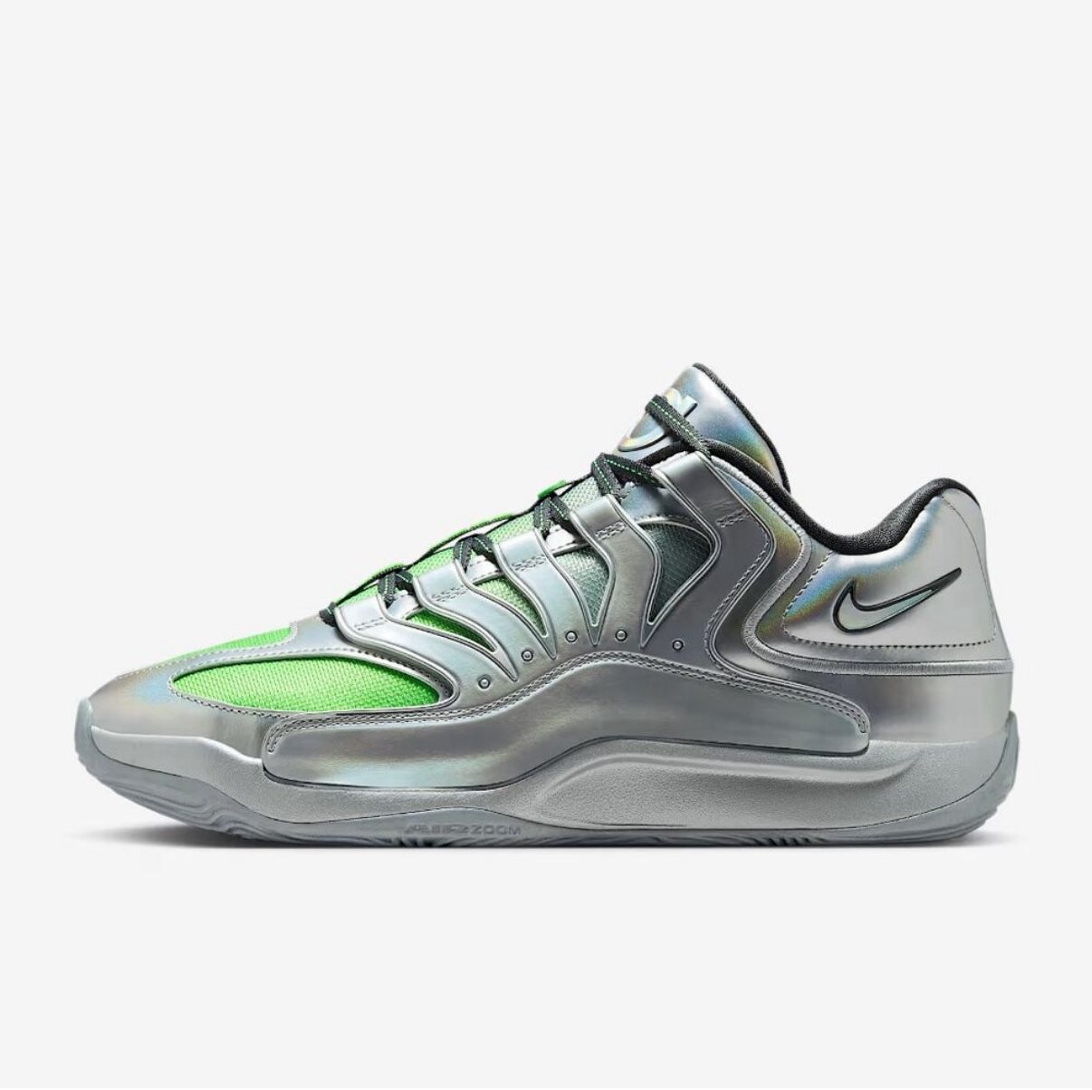 Nike KD 18 EYBL Metallic Silver Rocket Power Sz 10.5 | NWB no lid, no extra lace