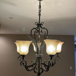 Bronze Iron Chandelier