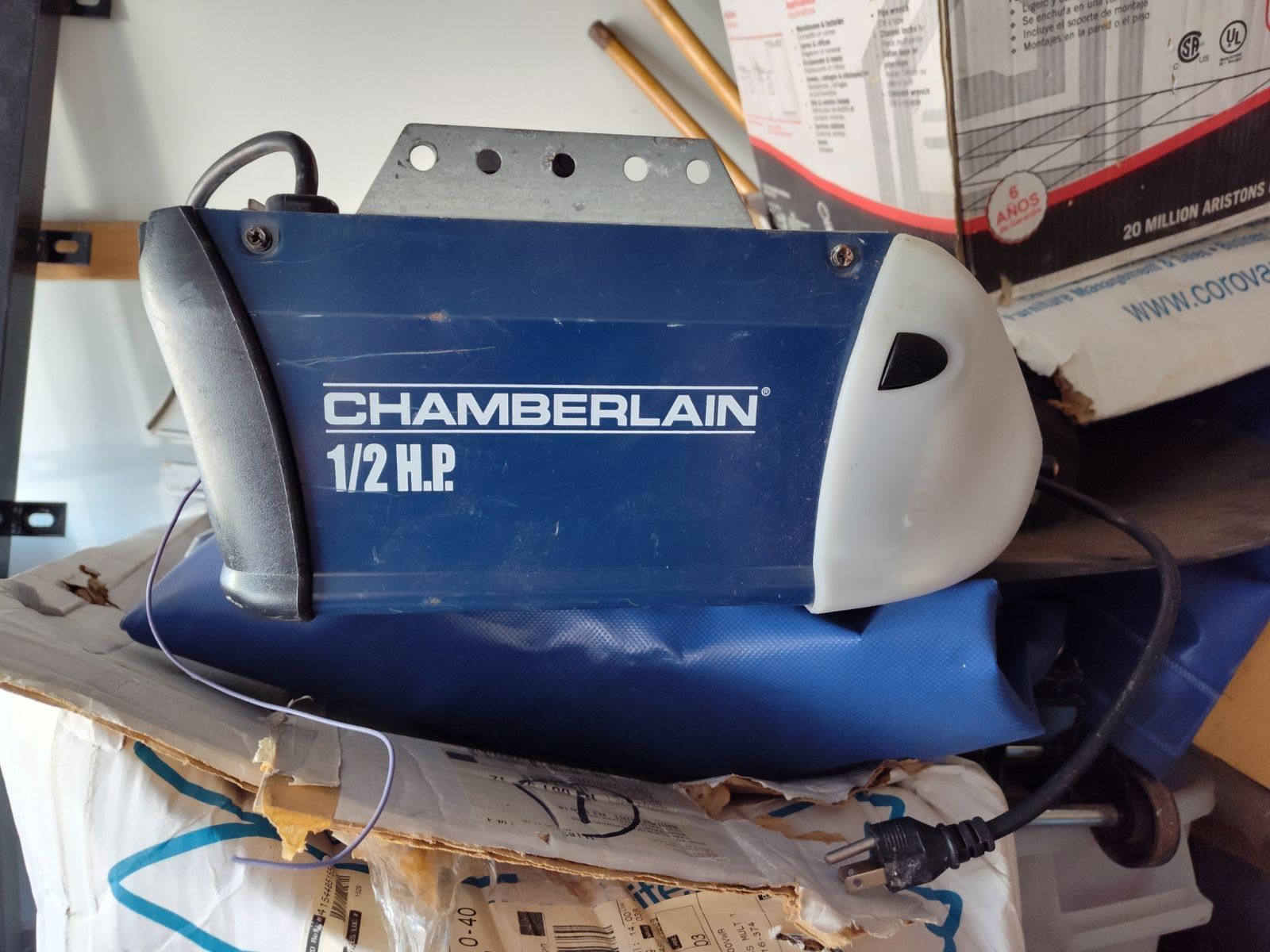 Chamberlain 1/2 HP Garage Door Opener used