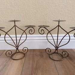 Set Of Two Candle Holders