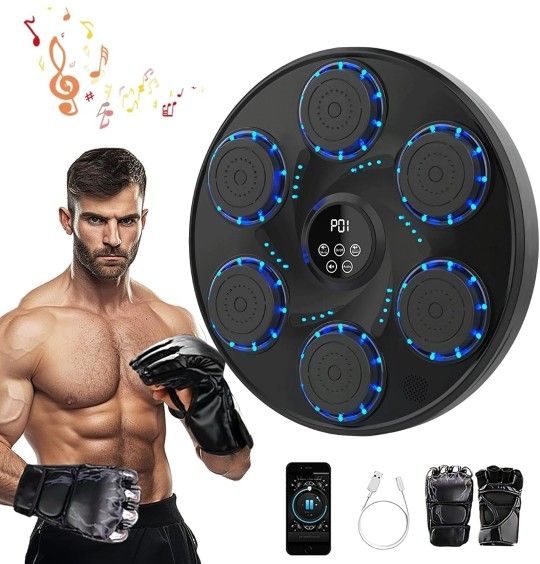 Music Boxing Machine for Adults Kids Large Size Interactive Punching Pad Trainer