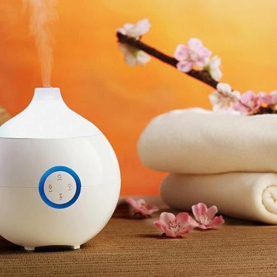 AROMA DOT DIFFUSER 4-IN-1 Mini Humidifier, Aroma Diffuser, Night Light & Ionizer,,(whole sale)